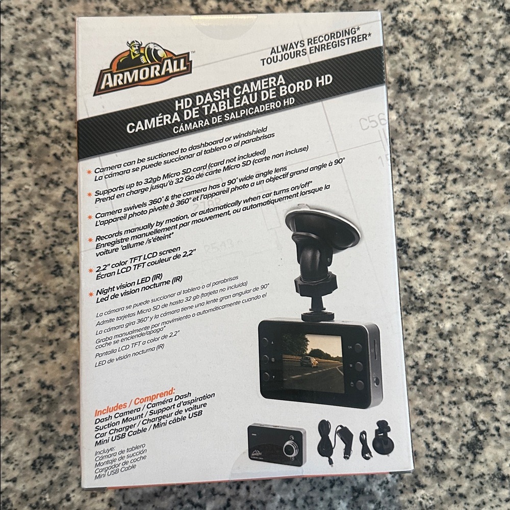 HD 1080P Car Dash Camera with Suction Mount, Motion Detection, Night Vision - Picture 7 of 8